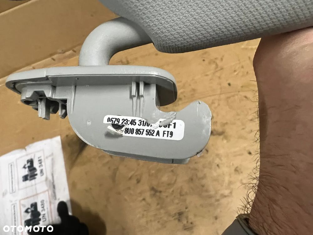Słonecznik osłona przeciwsłoneczna prawa Audi A4 B8 Lift 8U0857552A - 4