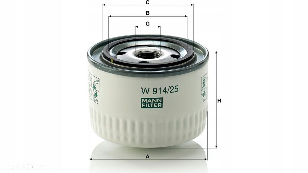 mann-filter filtr hydrauliczny przekładniowy skrzyni biegów renault c / d - 2