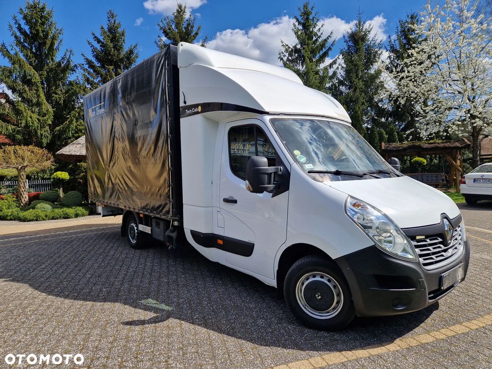 Renault MASTER 2.3 TWIN-CAB (łóżko z tyłu)/PLANDEKA-FIRANKA+8 EP+SALON POLSKA/PIERWSZY WŁAŚCICIEL+GOTOWY DO PRACY+okazja ORGINAŁ - 4