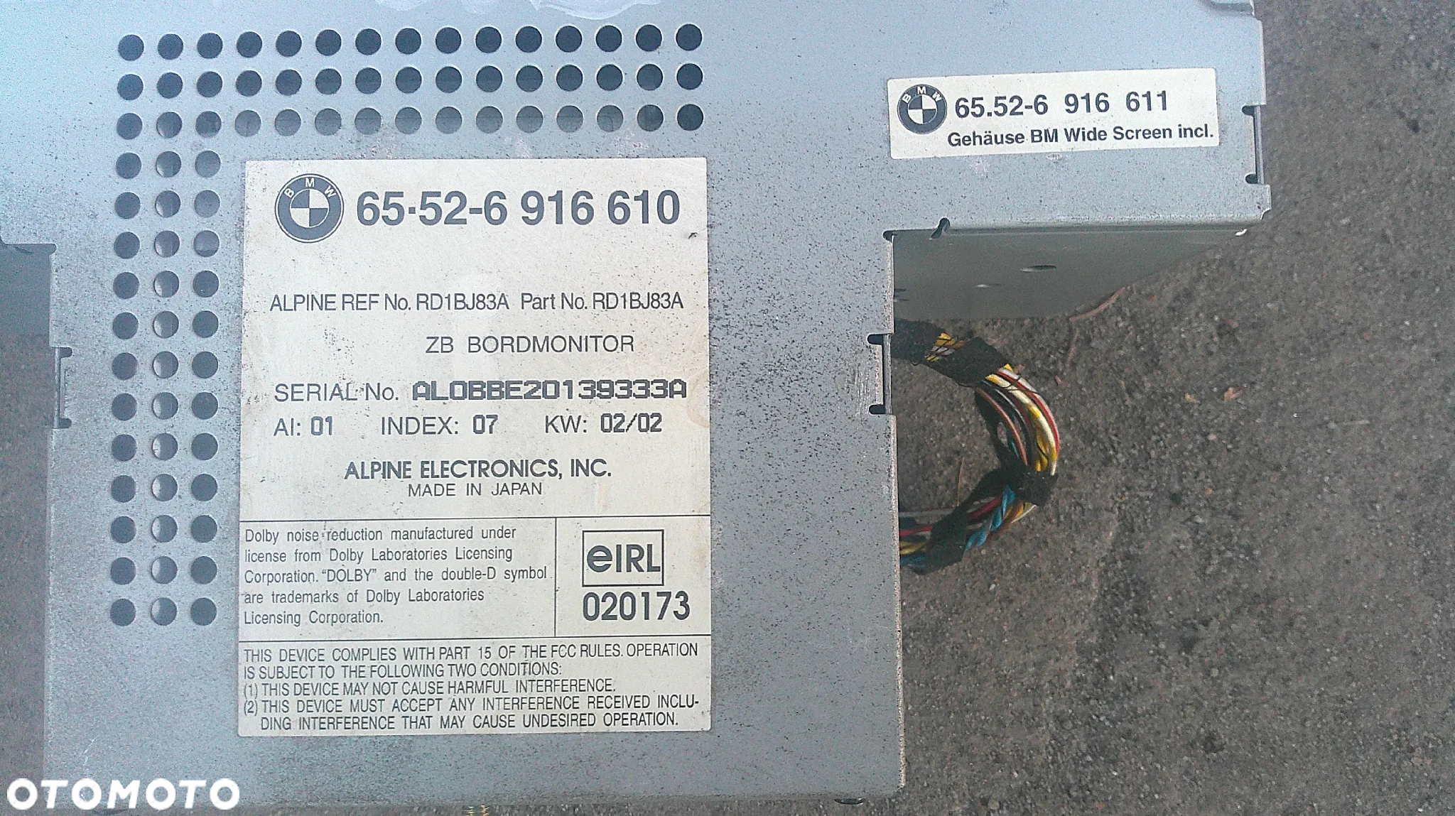 BMW E39 RADIO MONITOR - 3