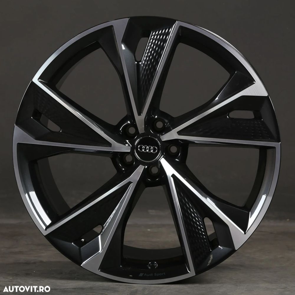 Jante AUDI A6 A7 A8 Q3 Q5 Q7 Q8 22 R22 Black Machined Face Roti AUDI R22 RS - 2