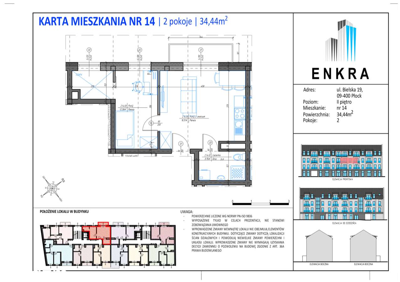 NOWE MIESZKANIE- 34,44M2