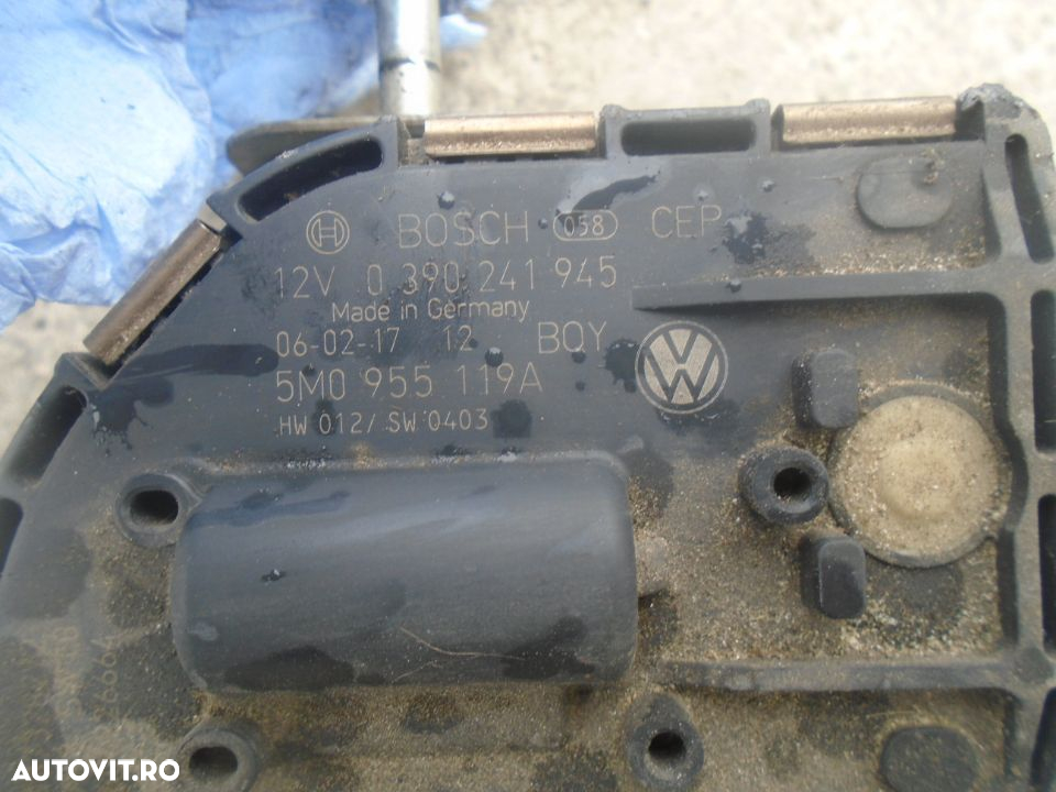 Ansamblu stergatoare cu motoras stanga dreapta Volkswagen Golf 5 plus din 2008 - 2