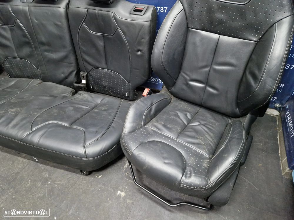 Jogo de bancos usados CITROEN DS3 PELE PRETOS - 4