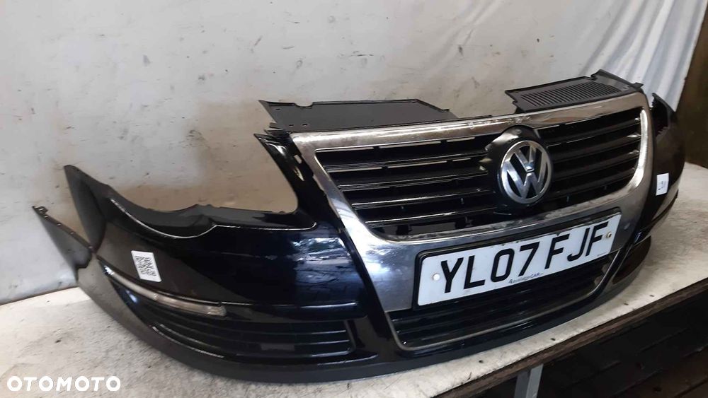 } ZDERZAK PRZÓD PRZEDNI VW VOLKSWAGEN PASSAT B6 LC9Z CZARNY DO MALOWANIA ! - 3