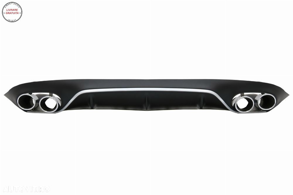 Difuzor Bara Spate cu Grila Centrala Mercedes E-Class C238 AMG Sport Line (2016+) - livrare gratuita - 3