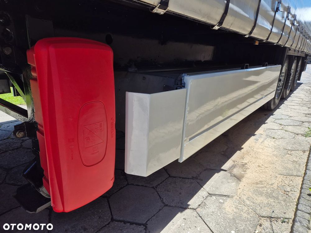 Krone BURTOWA BUDOWLANA VARIOS PÓŁMEGA 385/55 z Niemiec / ALUFELGI / stan bardzo dobry / PODNOSZONA OŚ I DACH / BPW firanka burto-firanka firana burtówka burto firanka - 30