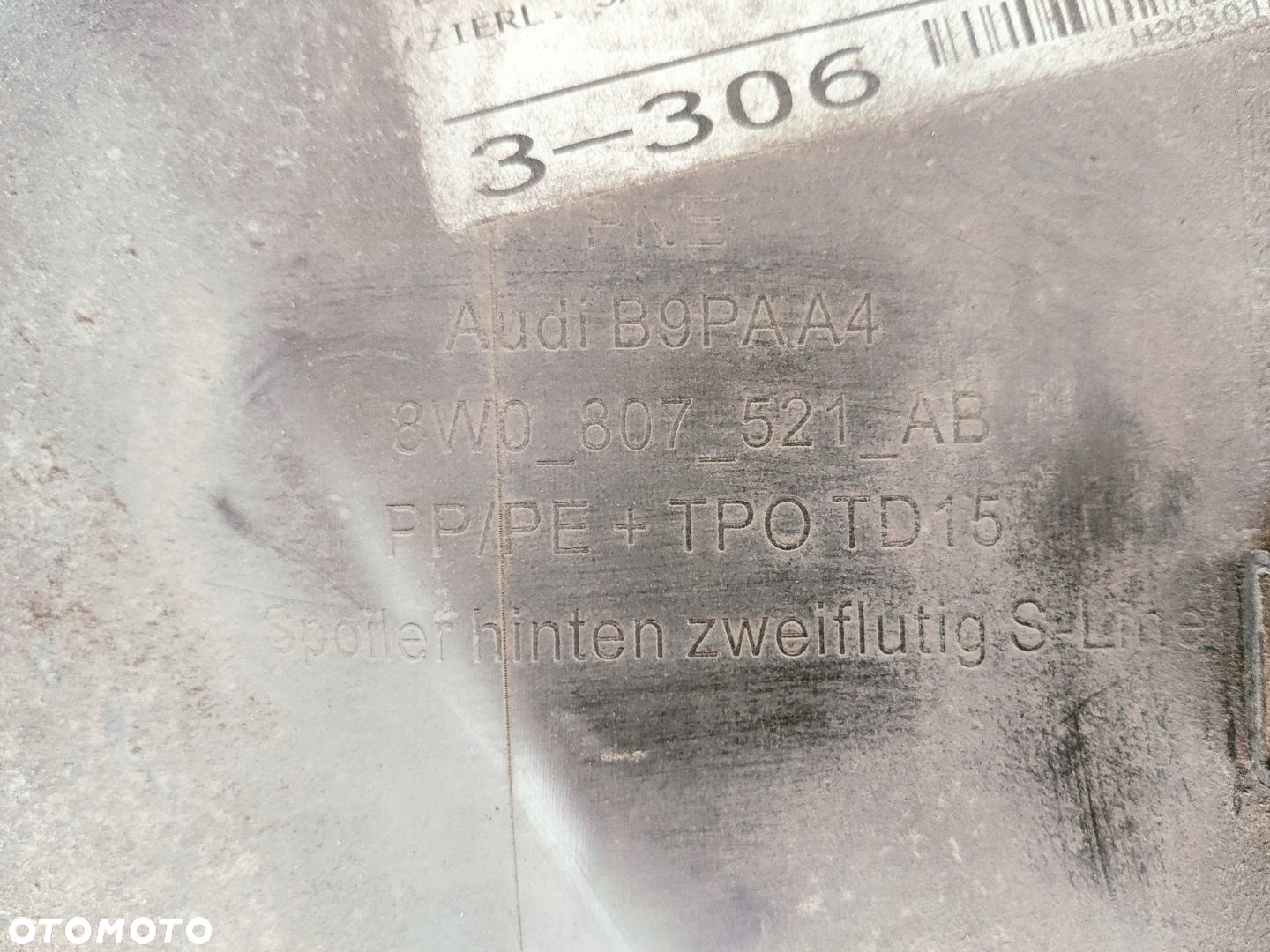 AUDI A4 B9 8W LIFT KOMBI S LINE ZDERZAK TYLNY TYŁ 4PDC 8W9807511AB - 10