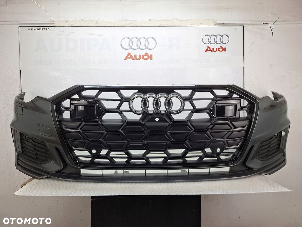 ZDERZAK AUDI A6 C8 4K 4K0 BLACK EDITION 2018-2025 GRILL ATRAPA LIFT S-LINE - 1