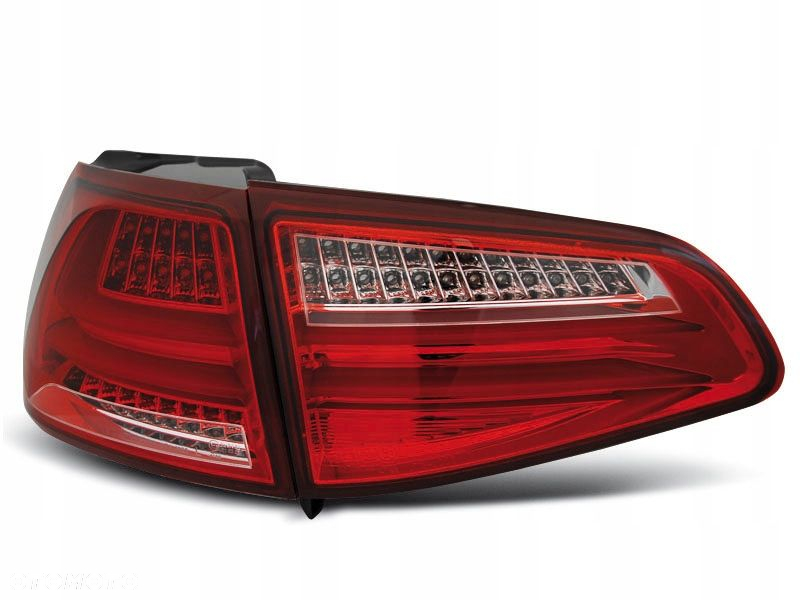 Lampy tyl Led Neon Red White VW Golf VII 7 5g 12- - 2
