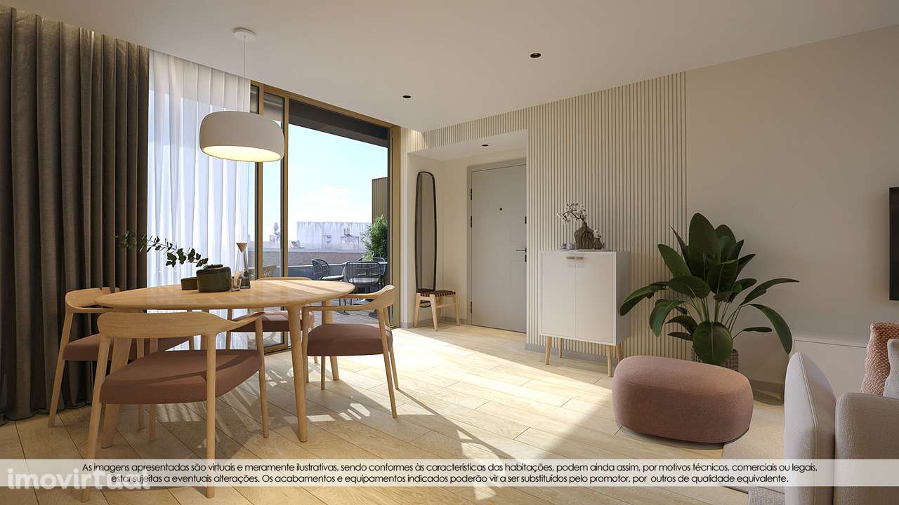 T2 Novo Último Piso c/ Terraço (52.13m2) em Santa Marinha (Devesas) - Grande imagem: 3/36