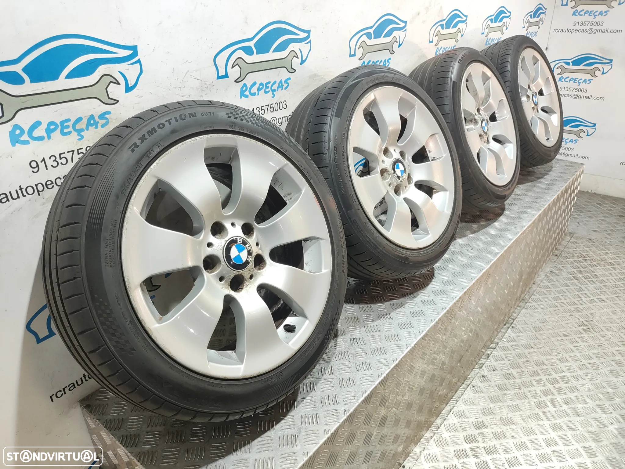 Conjunto Jantes 17 Originais BMW Serie 3 E90 8J ET34 5x120 - 9