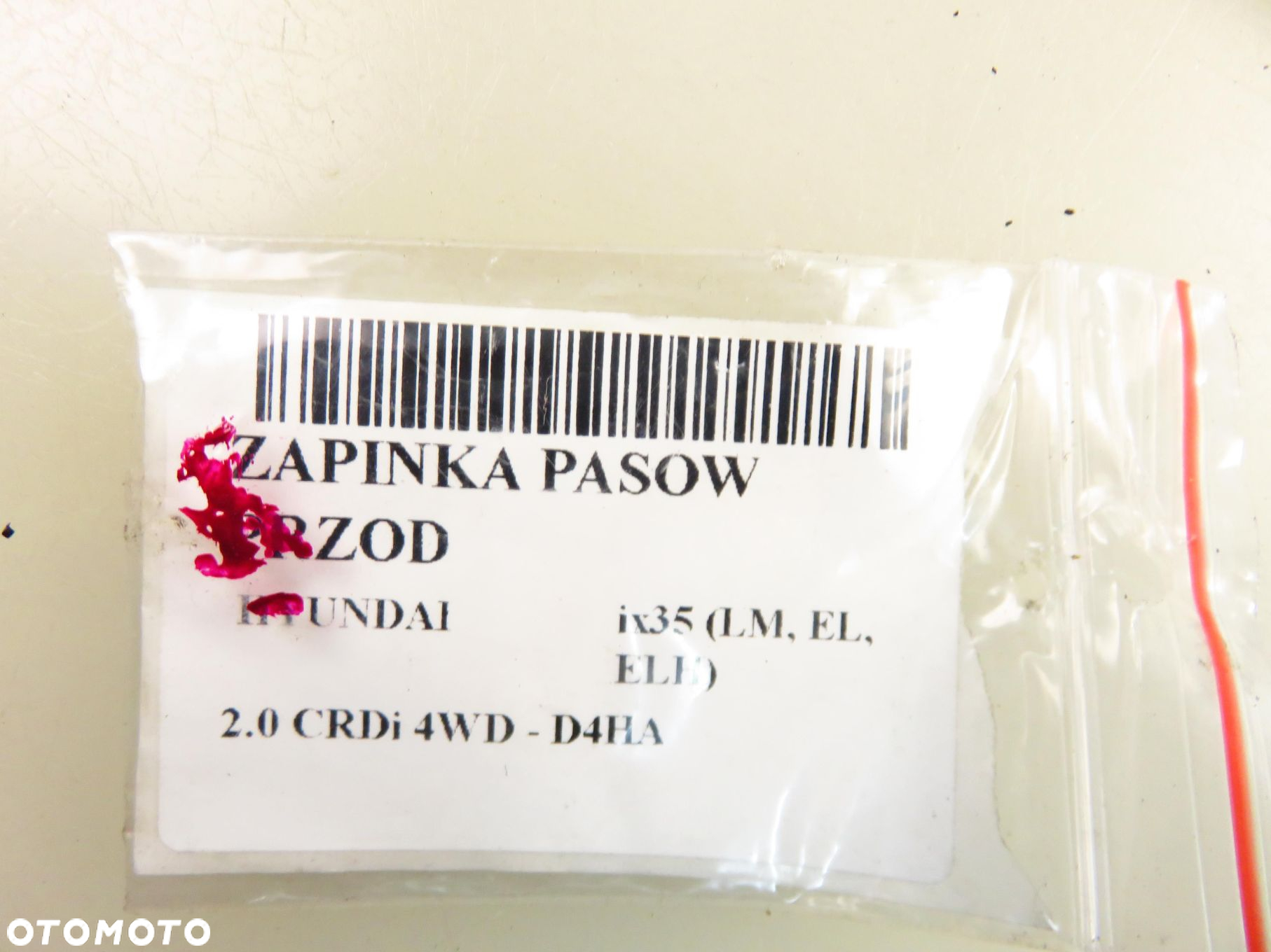 ZAPINKA PASÓW PRZÓD HYUNDAI ix35 (LM, EL, ELH) LP+ PP - 2