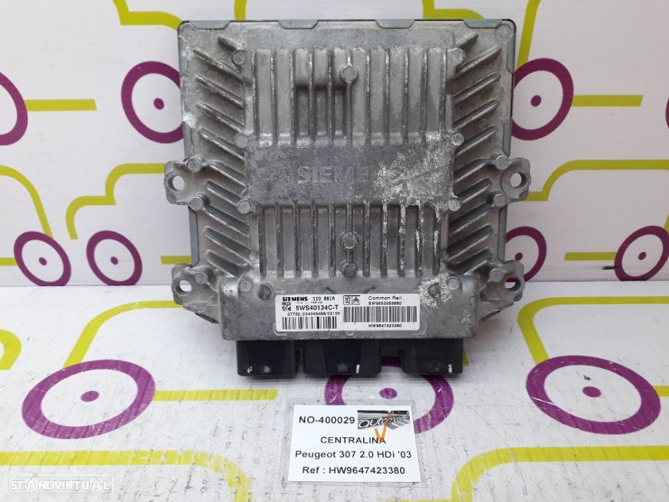 Centralina Peugeot 307 2.0 HDi 109Cv de 2003 - Ref: HW9647423380 - NO400029 - 1