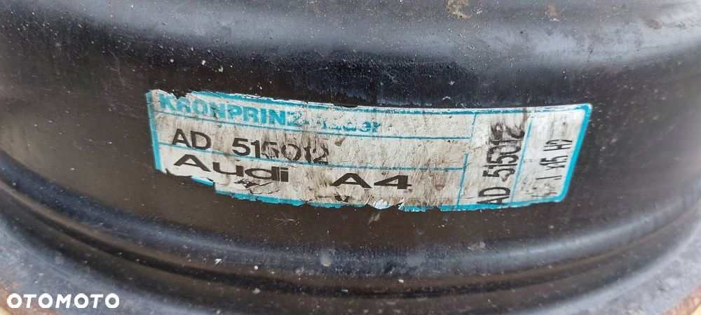 FELGA STALOWA 2 SZT 5x112 6,5Jx15 ET33 FI57,1 VOLKSWAGEN AUDI SKODA - 3