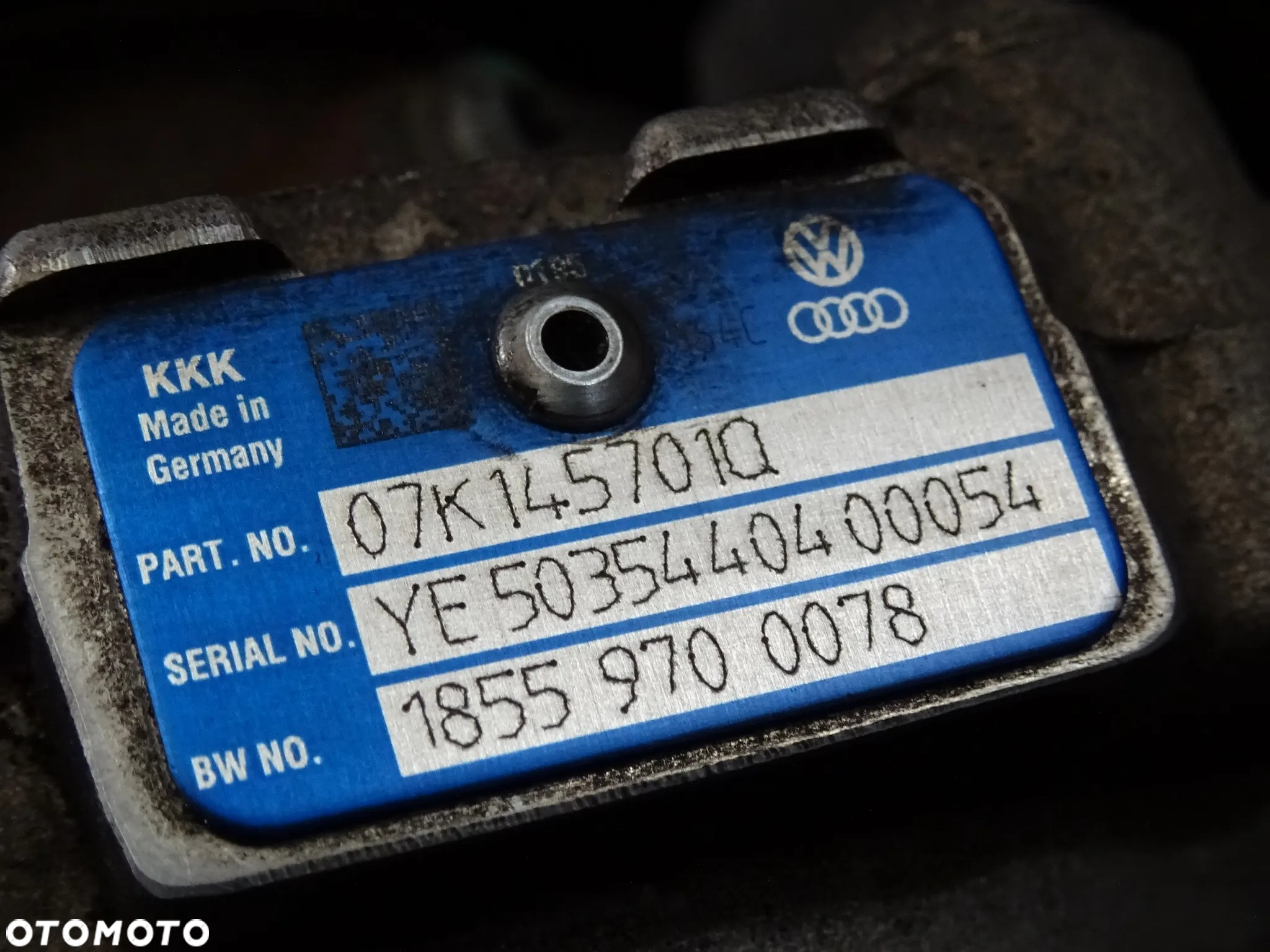 07K145701Q Turbina turbo 2.5 TFSI DNW Audi A3 RS3 RSQ3 czesci - 3