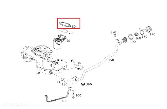 MERCEDES CLA GLA SPRINTER A-KL B-KL Pierscien pompy paliwa zbiornika paliwa OE - 2