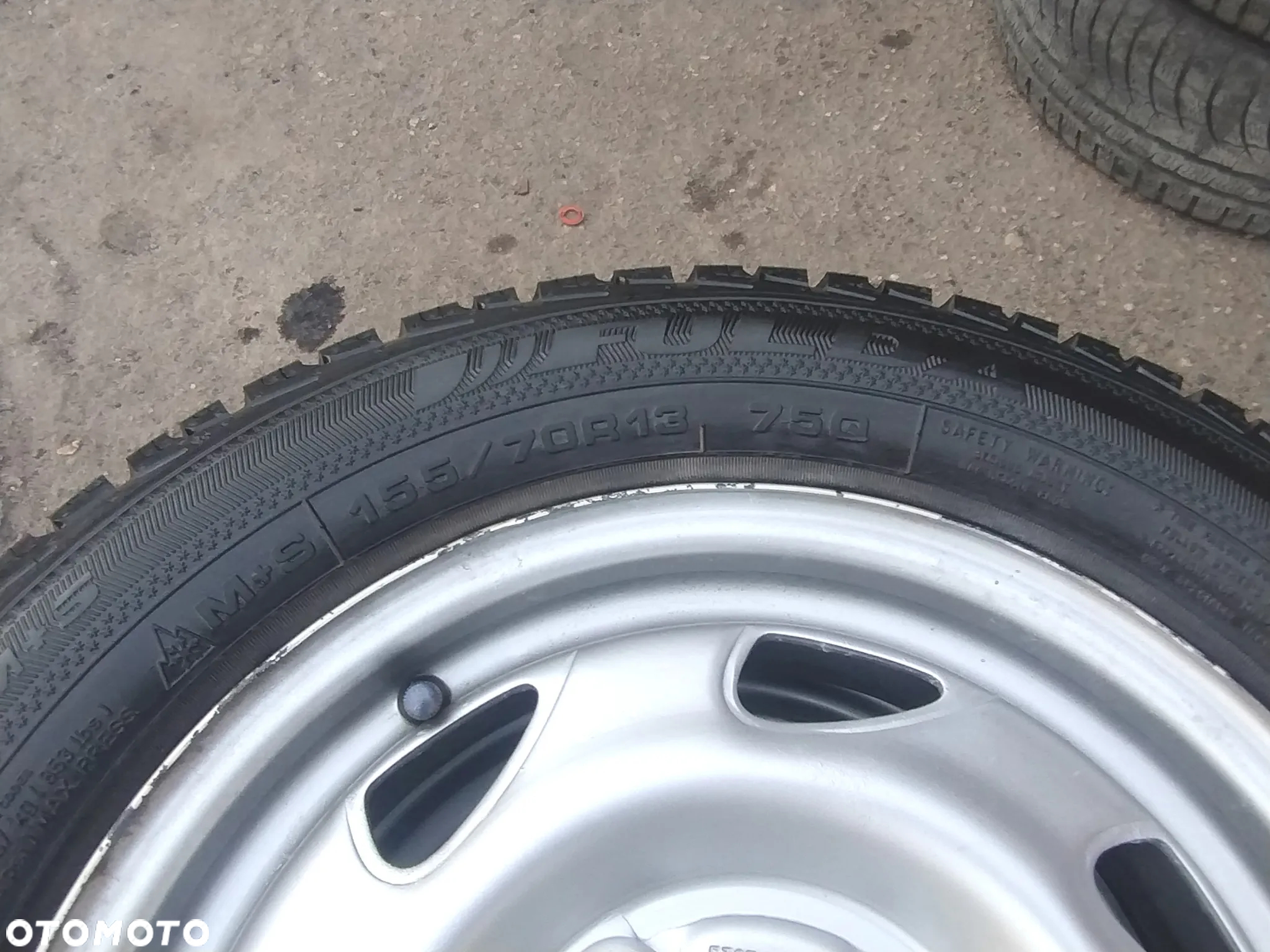 155/70R13 75Q Opony Zimowe Zima Fulda Kristall Montero 2 Legnica ALU-RAD 7mm jak Nowe 4x108 stalowe Ford Ka Fiesta MK3 MAZDA 121 13 155/70 - 11