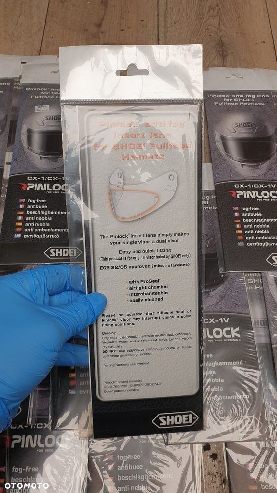 Oryginalny Pinlock Shoei CX-1 / CX-1V  Wkładka Antyfog - 4