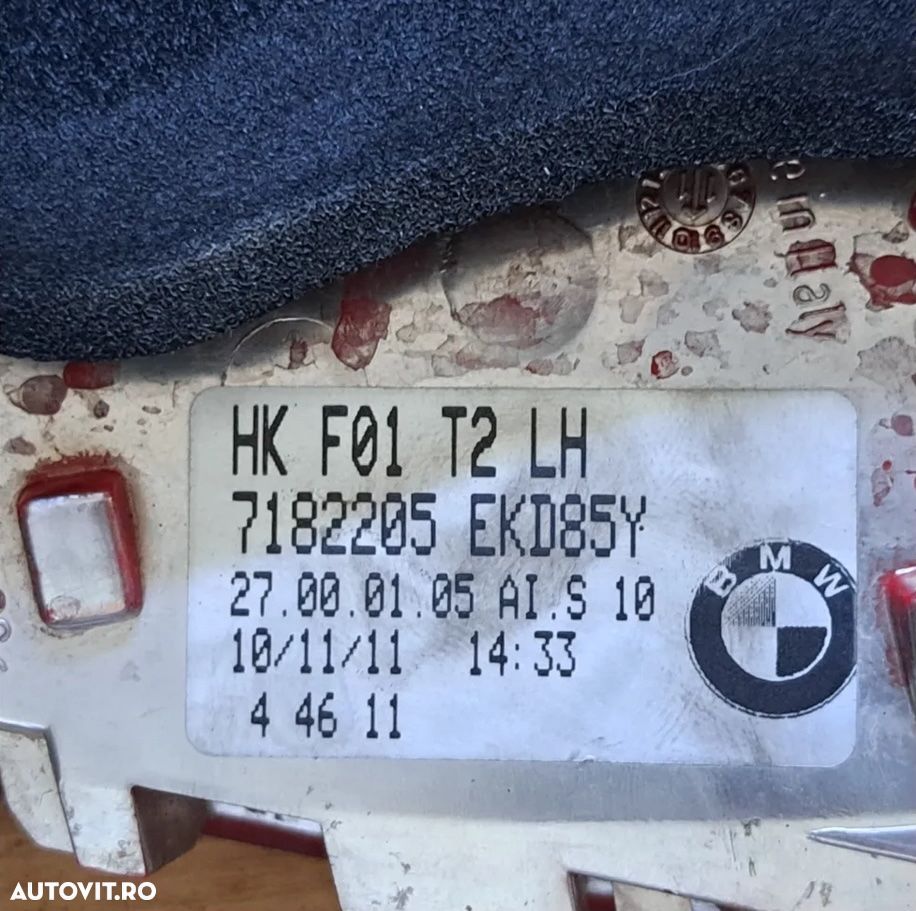 Stop tripla lampa stanga dreapta spate aripa 2008-2009-2010-2011-2012 model cu tenta rosie fara facelift bmw F01 F02 F03 F04h - 6