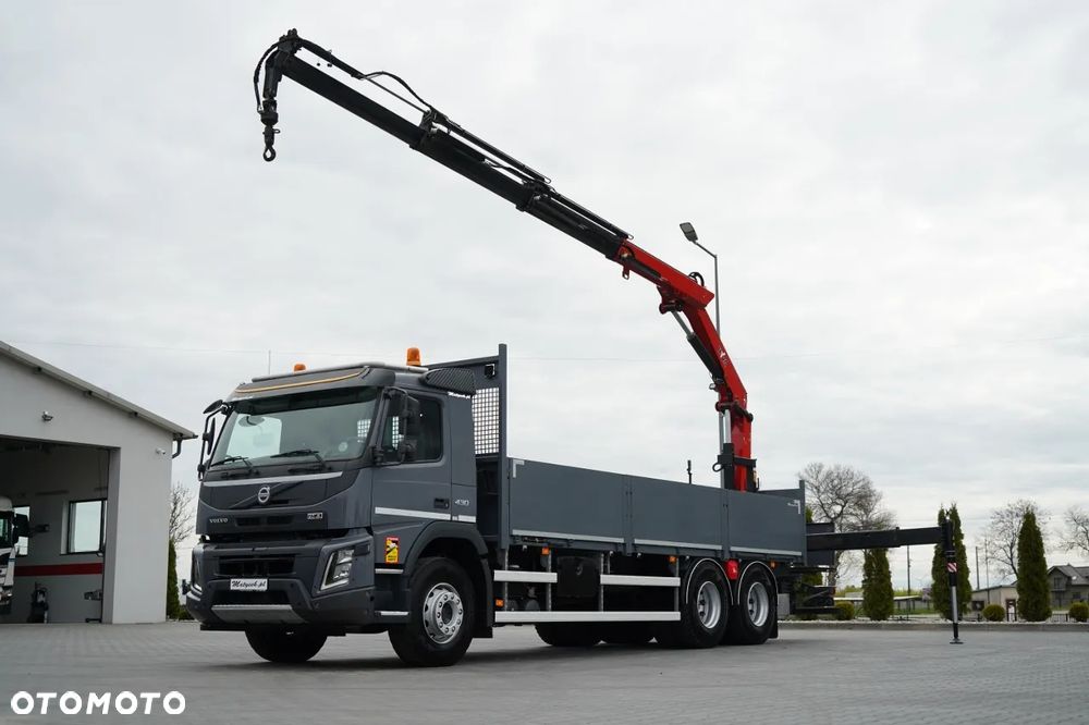 Volvo FHX 430 / SKRZYNIOWY- 7,15 M / HDS HYVA HC-183 / ROTATOR / WIDŁY DO PALET / PILOT - 2