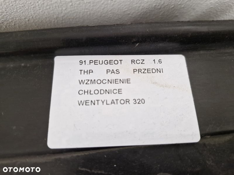 PEUGEOT RCZ 1.6 THP PAS PRZÓD PRZEDNI CHŁODNICA WODY KLIMATYZACJI WENTYLATOR - 10
