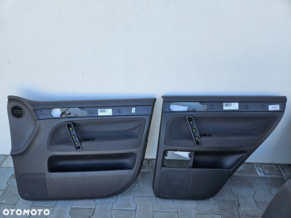 VW TOUAREG 7L 03-09R FOTEL FOTELE KANAPA KOMPLET MATERIAL TAPICERKI DRZWI - 9