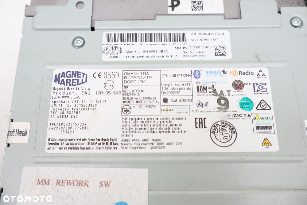 ALFA ROMEO GIULIA NAWIGACJA 50546587 - 3