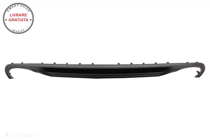Bara Fata cu Difuzor Bara Spate si Ornamente toba Audi A4 B8 Facelift Sedan Avant - livrare gratuita - 9