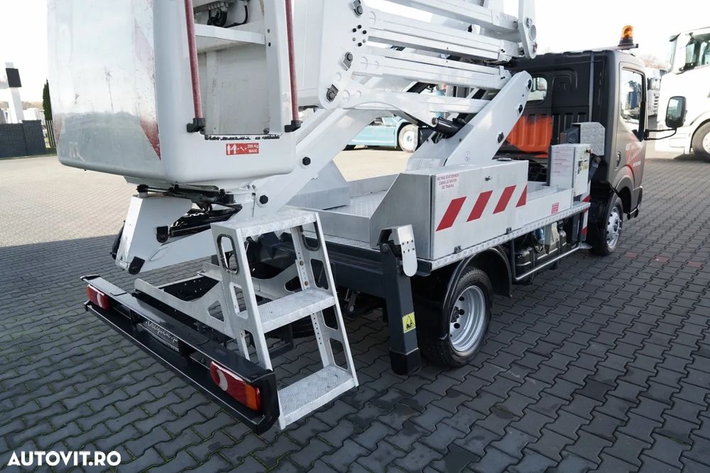 Nissan CABSTAR / ZWYŻKA 16,3 METRÓW / FRANCE ELEVATEUR /  BLIŹNIAK / UDŹWIG - 200 kg / 4 PODPORY / - 18