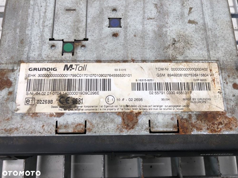 TACHOGRAF  MAN TGA 2000 - 2022 18.430 316 kW [430 KM] 4x2 2004 9163158251 - 3