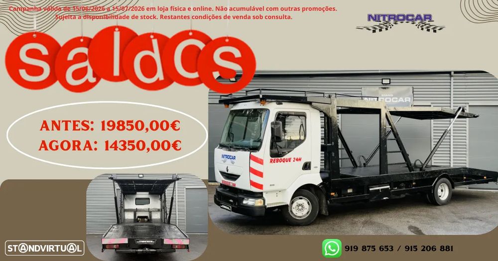 Renault MIDLUM 6.2 DCI 180.CV 12T REBOQUE PORTA 4/5 PRONTO SOCORRO - 2
