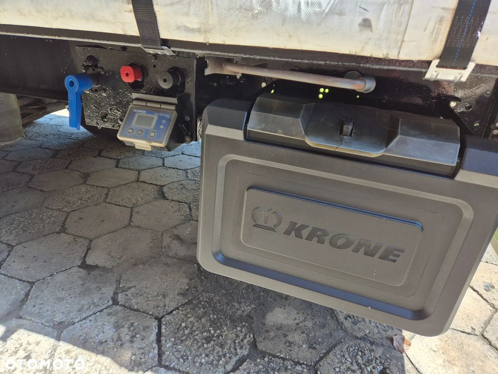 Krone BURTOWA BUDOWLANA VARIOS PÓŁMEGA 385/55 z Niemiec / ALUFELGI / stan bardzo dobry / PODNOSZONA OŚ I DACH / BPW firanka burto-firanka firana burtówka burto firanka - 23