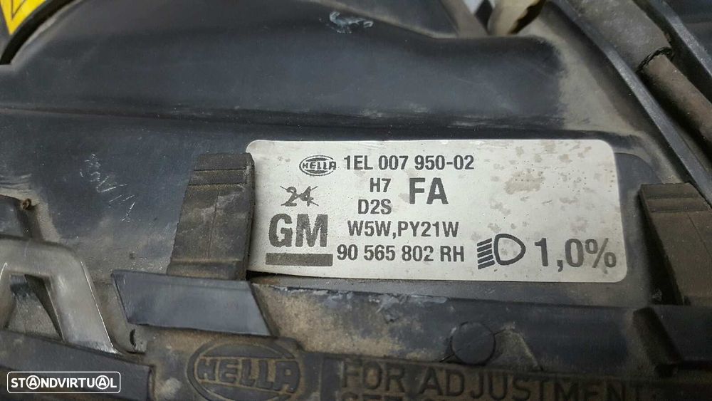 FAROL DIREITO OPEL OMEGA B EXECUTIVE BERLINA - 7