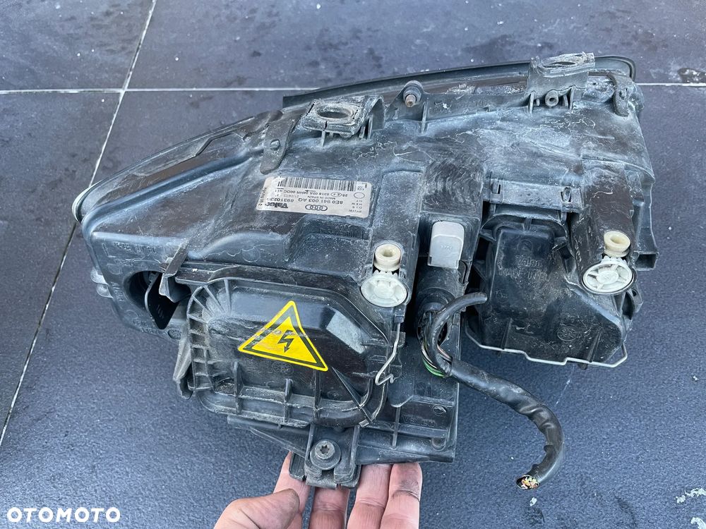 MASKA zderzak przód xenon lampa lewa prawa pas przedni LZ5L LZ3H AUDI A4 B6 - 20