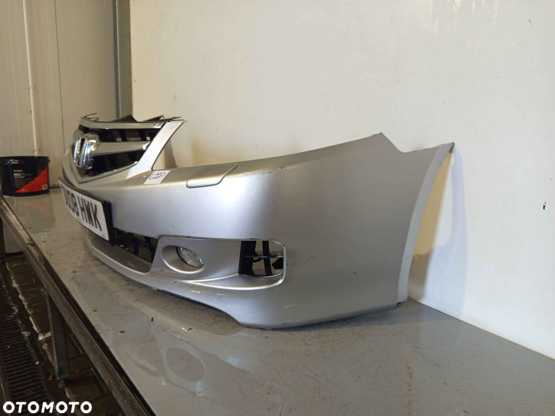 ^ ZDERZAK PRZÓD PRZEDNI HONDA ACCORD VII 7 LIFT FL NH623M SREBRNY SPRYSKIWACZE LAMP XENON HALOGENY - 2