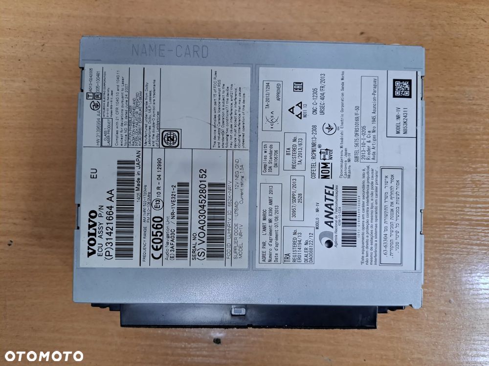 RADIO NAWIGACJA 31421664 VOLVO  V40 V40CC XC60 I 15R - 2