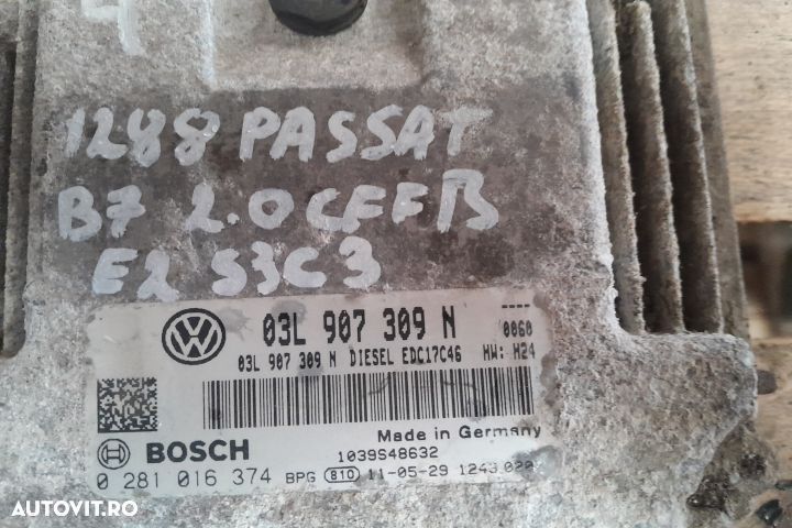 Calculator motor ECU 03L907309N 03L907309N Volkswagen VW Passat B7 [2 - 2