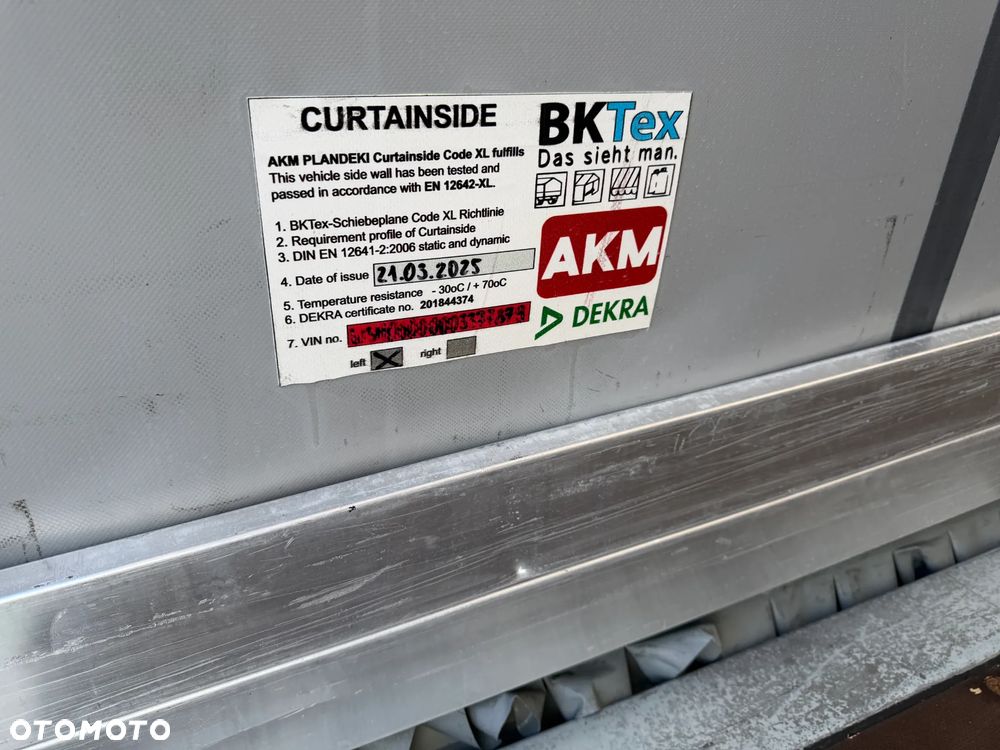 Schmitz Cargobull FIRANKA STANDARD / OPONY JAK NOWE / OŚ PODNOSZONA / KOSZ PALETOWY / PIĘKNY STAN / DESKI ALUMINIOWE / DWA KOŁA ZAPASOWE / DO WYBORU 20 SZTUK !! - 40
