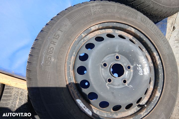 Jante tabla cu anvelope 15 - set 1K0601027C 195/65 R15 6JX15H2 ET47 1 - 5