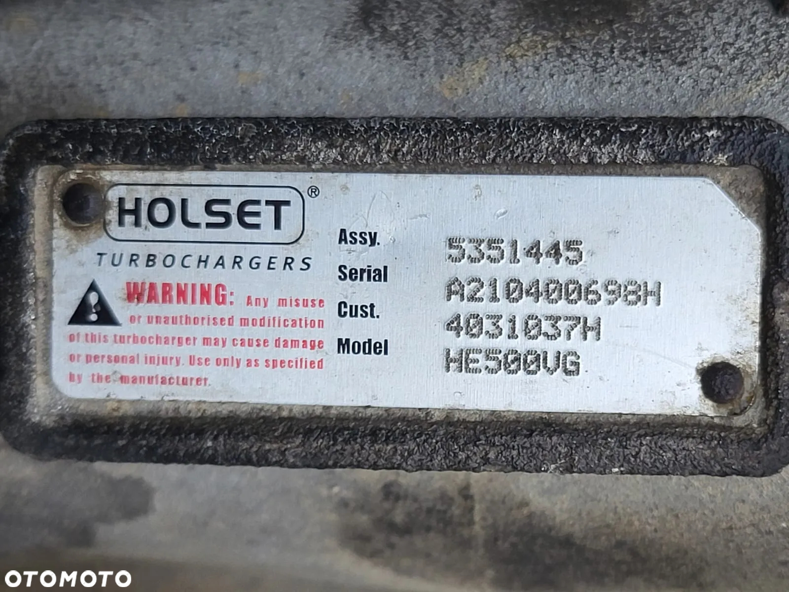 TURBOSPREZARKA SCANIA 5351445 TURBINA HOLSET VTG - 2