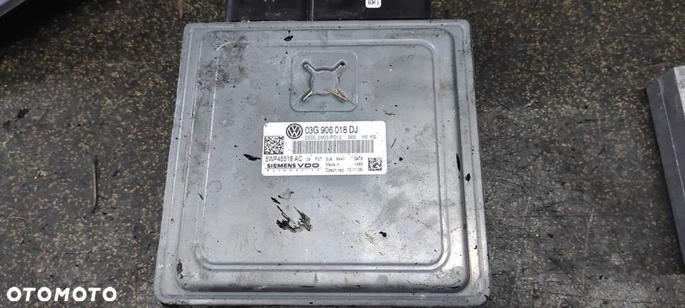 KOMPUTER STEROWNIK SILNIKA 03G906018DJ SIMOS PPD1.2 2.0 TDI 170 VW AUDI SEAT SKODA - 1