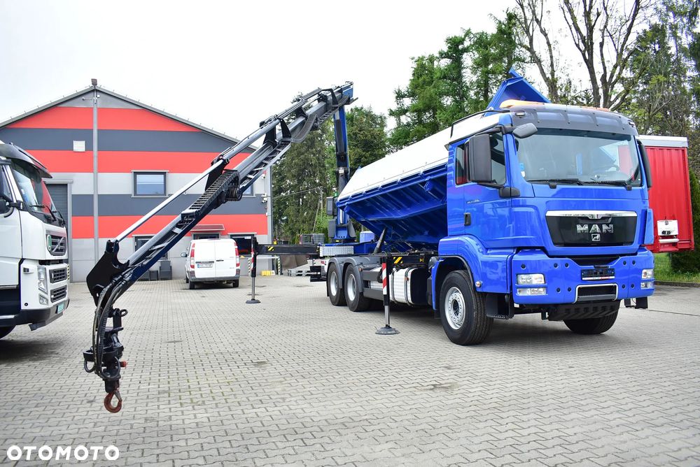 MAN TGS 33.480 6x4 BL Wywrotka 6.70m./ Bordmatic/+ Palfinger PK 23002 SH / 5 i 6 Funkcja/ Rotator/ Retarder/ Pilot/ Kipper/ Kiper/ Crane/ HDS/ Kran/żuraw/ Manipulator / Sprowadzony ! - 19
