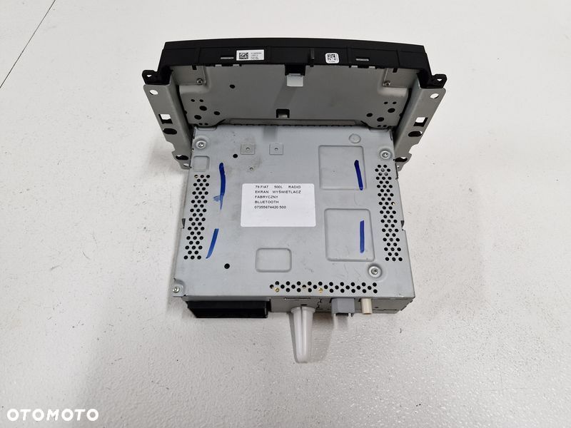 fiat 500l radio ekran wyświetlacz fabryczny bluetooth 07355674420 - 9