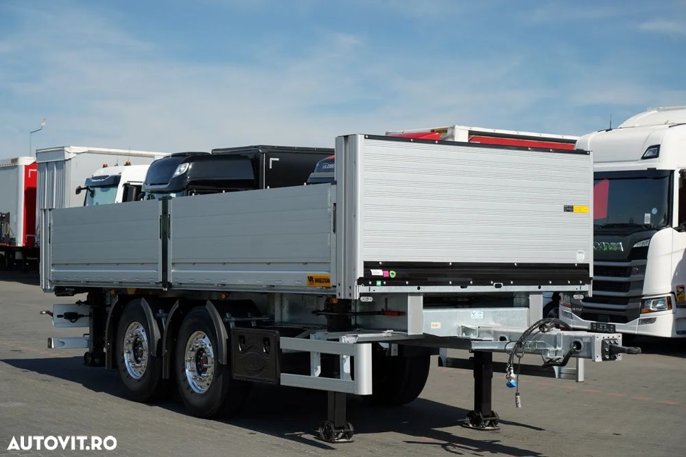 Wielton REMORCA BOARD / PENTRU CONSTRUCTIE / NOU / DISPONIBIL Imediat / GREUTATE: 3800 KG / JANTE ALIE - 8
