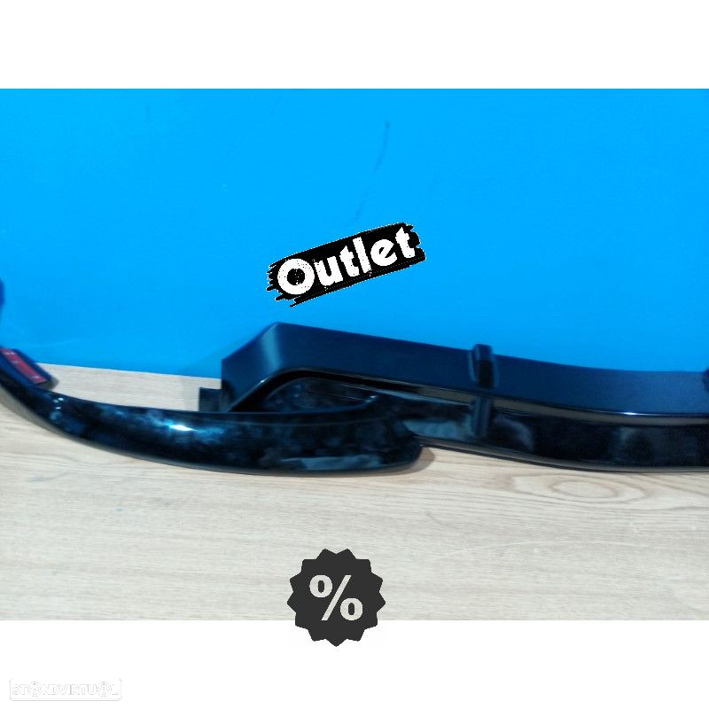 C012884C1 SPOILER LIP FRONTAL MERCEDES CLASE C W205 18-21 LOOK AMG PRETO BRILHAN - 3