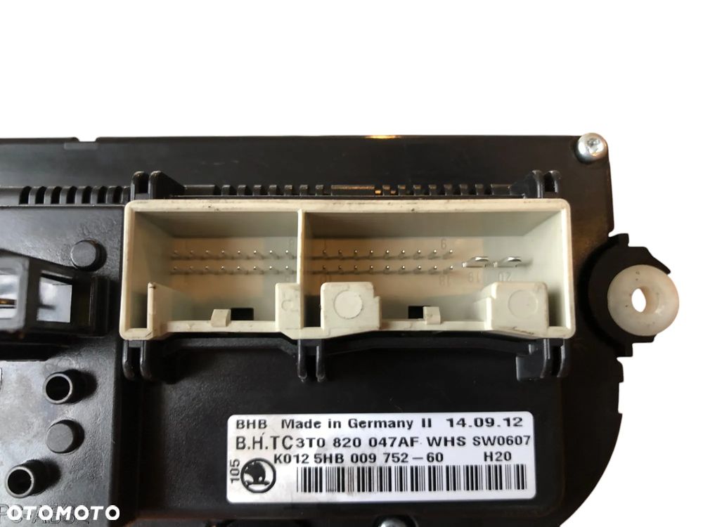 Panel Klimatyzacji Skoda Octavia II FL 1.6 TDI 3T0820047AF (2004 – 2013)- Gwarancja Wysyłka Montaż - 3
