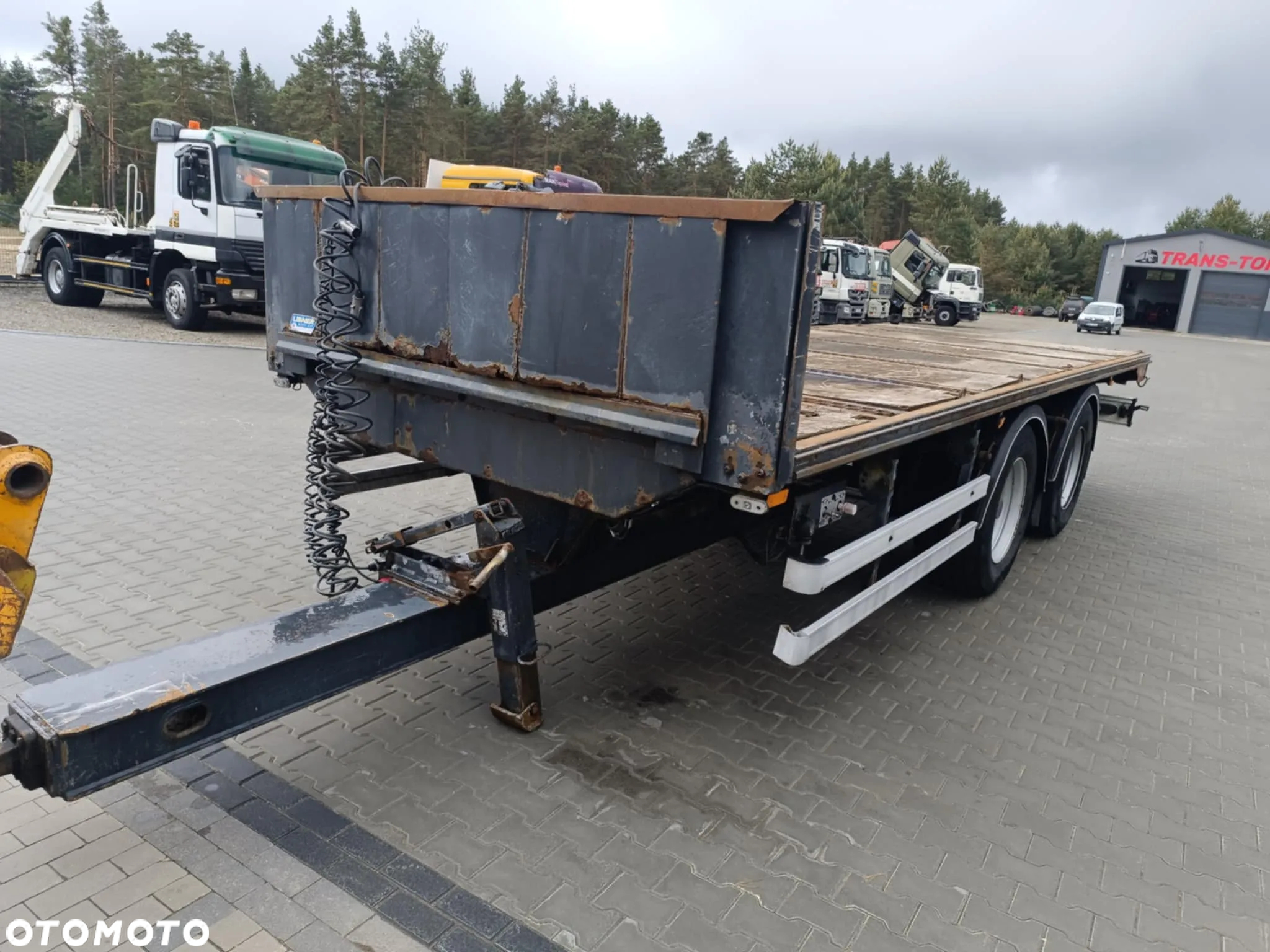 Schmitz Cargobull tandem 2 osie 2007 rok BPW dolny zaczep 6,9 dł platforma - 8