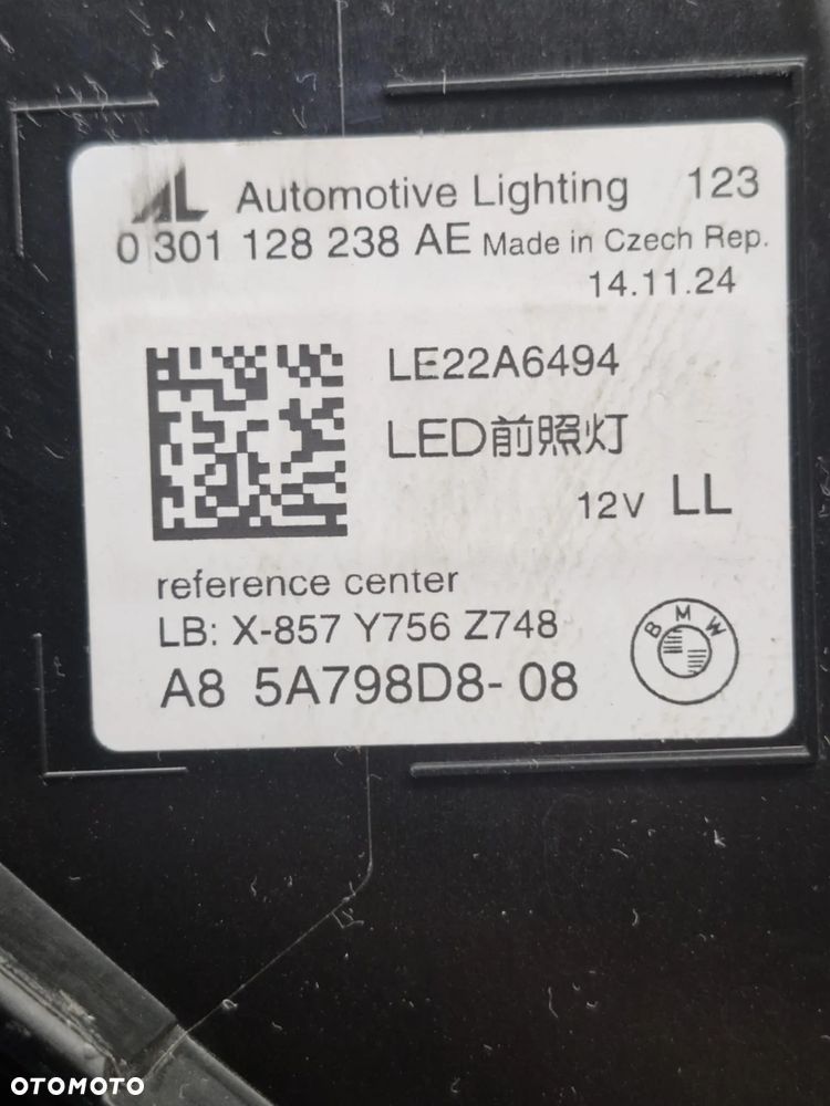 BMW 5 G60 G61 G90 G91 FULL LED BLACK SHADOW LAMPA PRAWA PRZÓD 5A798D808 - 13