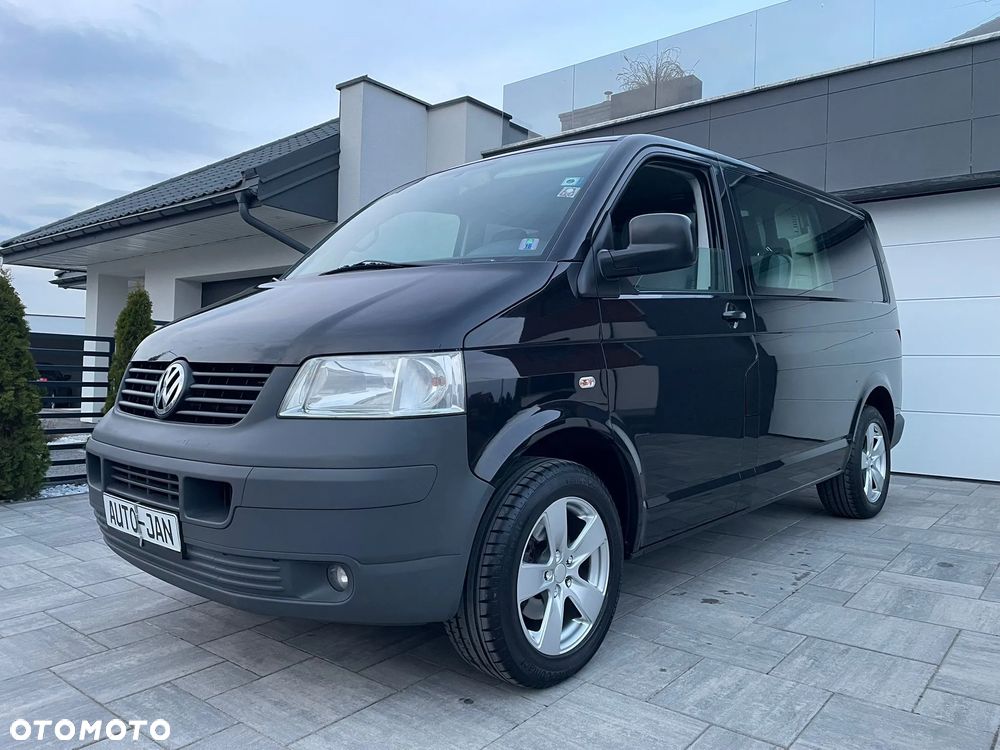 Volkswagen TRANSPORTER T5 1.9TDI Klima Elektryka Tempomat Brygadówka Dubel Kabina 6os Hak Opł - 2